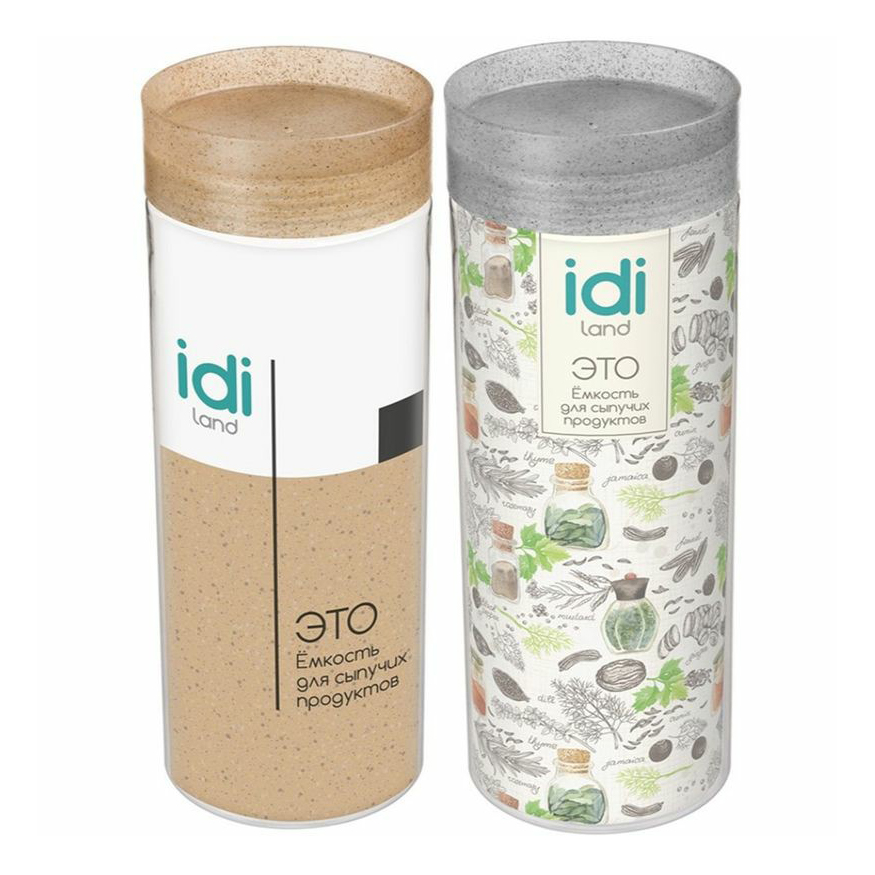 

Емкость для сыпучих продуктов Idi Land Asti 1,5 л, Прозрачный
