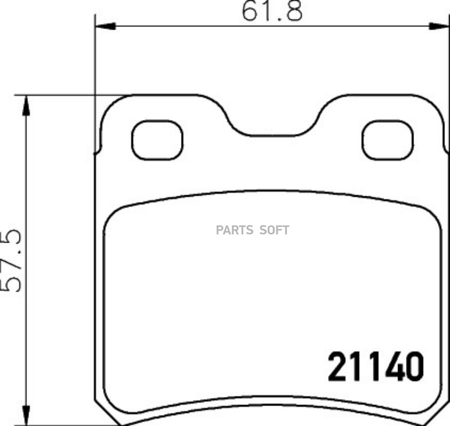 

Тормозные колодки HELLA PAGID/BEHR дисковые 8DB355007451