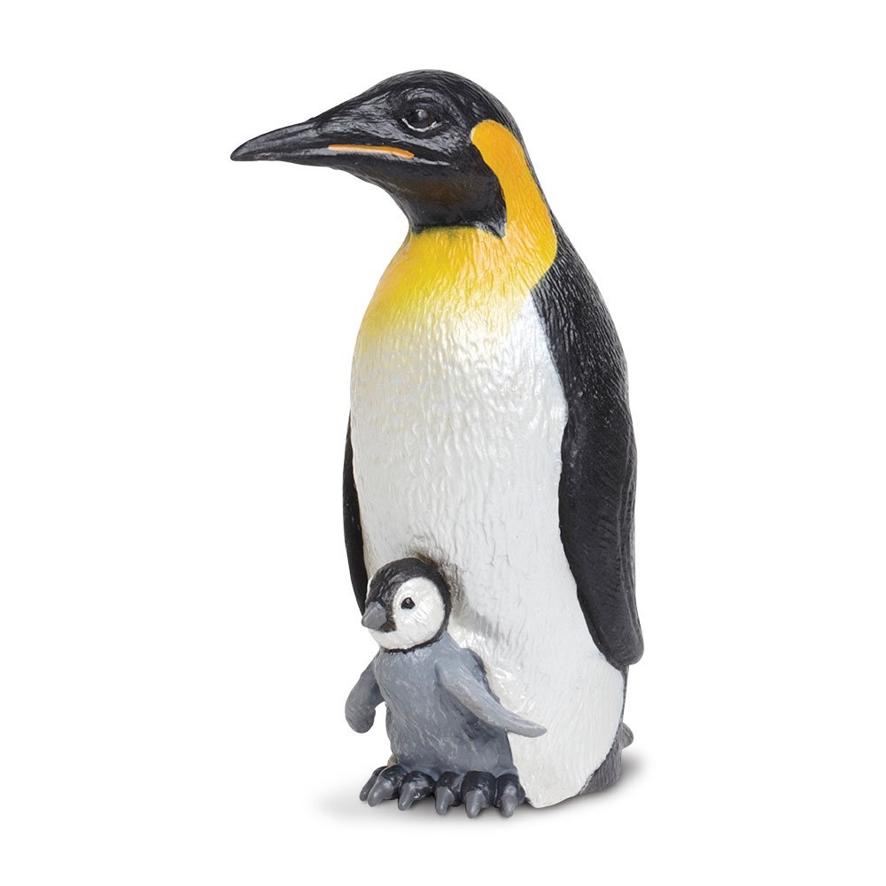 Фигурка Safari Ltd птицы Императорский пингвин с детенышем, XL 267129