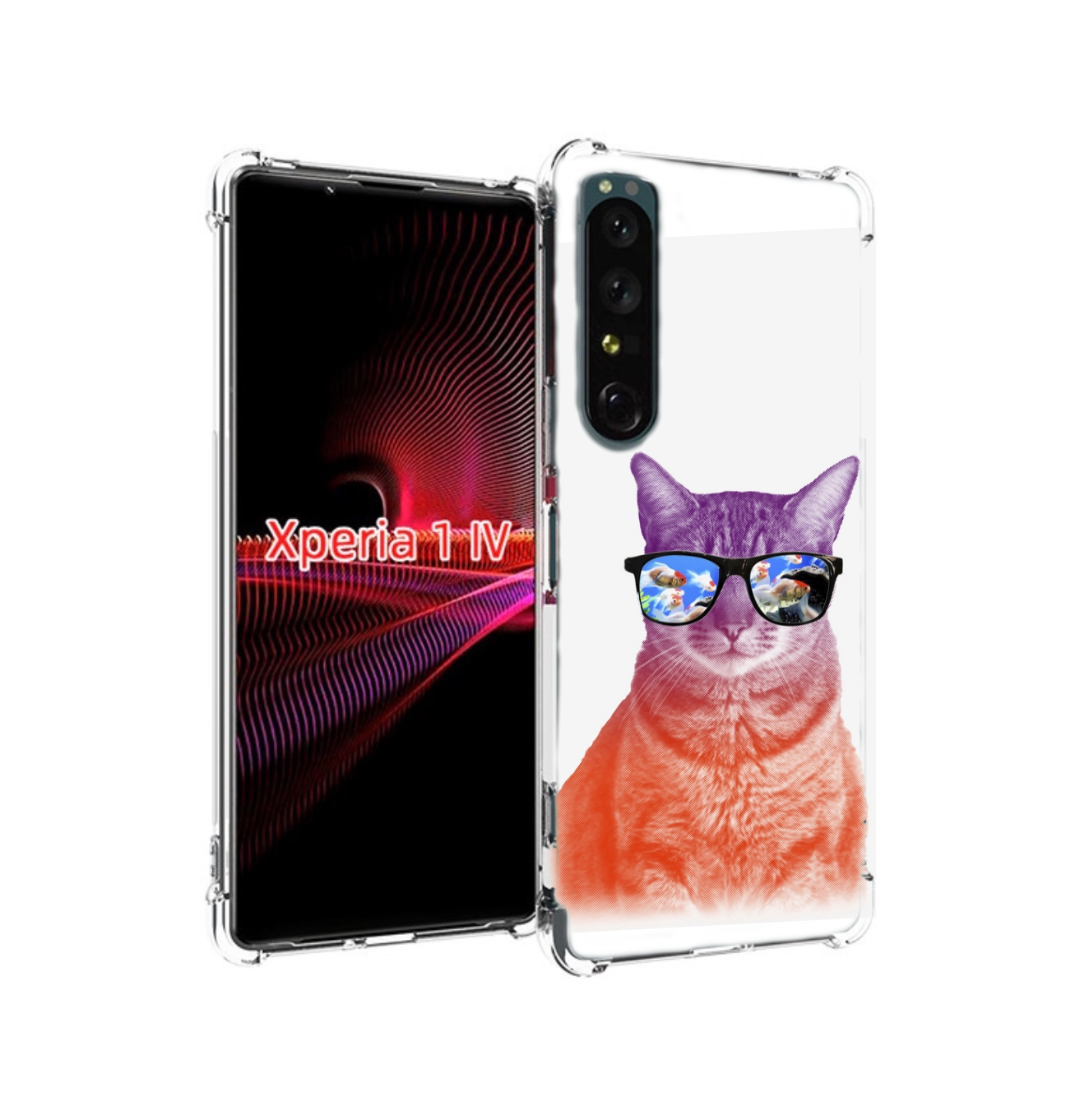 

Чехол накладка MyPads крутой кот-2 для Sony Xperia 1 IV, Прозрачный, Tocco