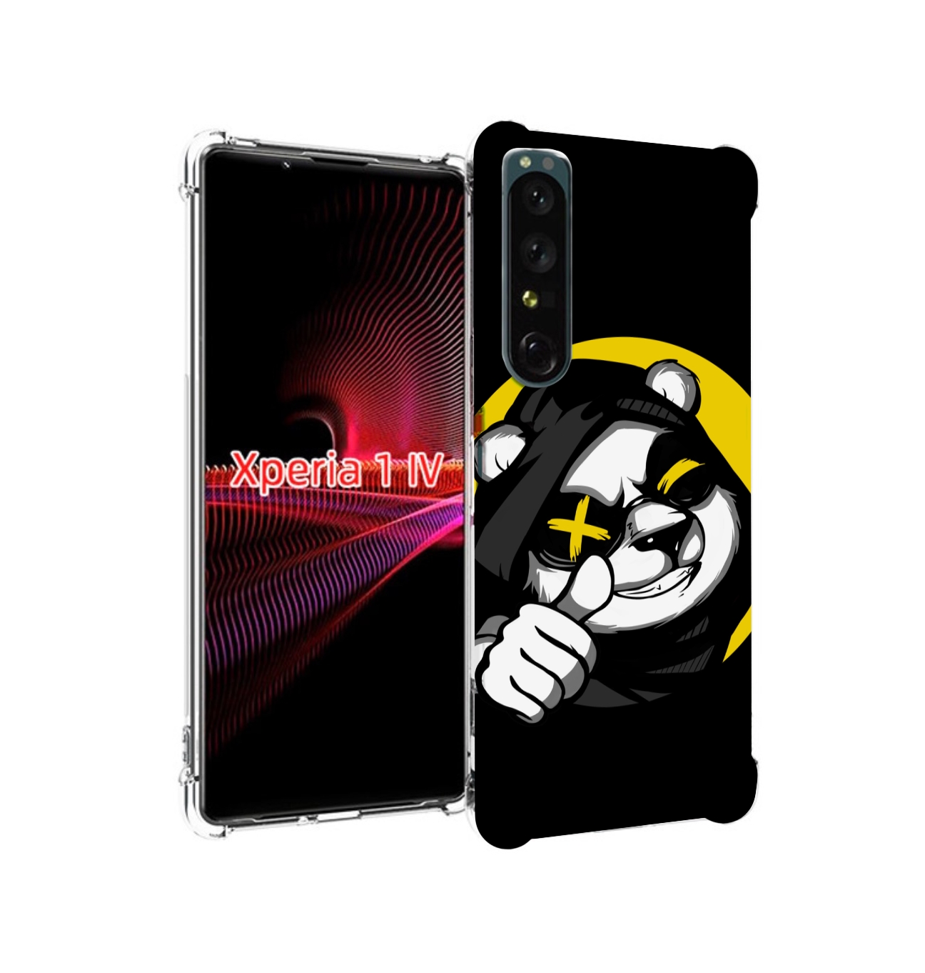 

Чехол накладка MyPads крутая пандочка ок для Sony Xperia 1 IV, Прозрачный, Tocco