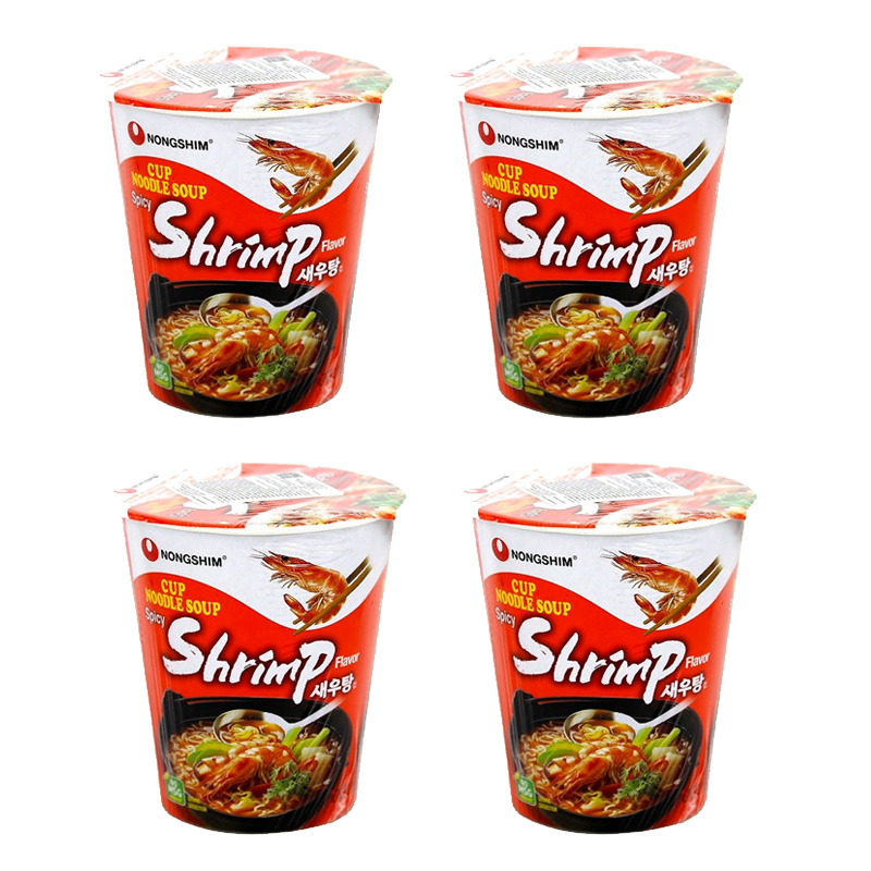 Лапша NONGSHIM Shrimp острая со вкусом креветок (4 шт. по 67 г)