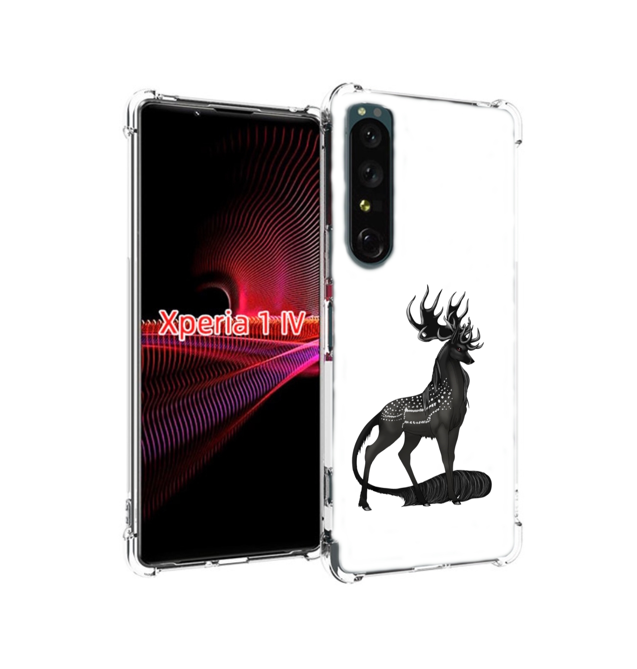 

Чехол накладка MyPads красивый-черный-олень для Sony Xperia 1 IV, Прозрачный, Tocco