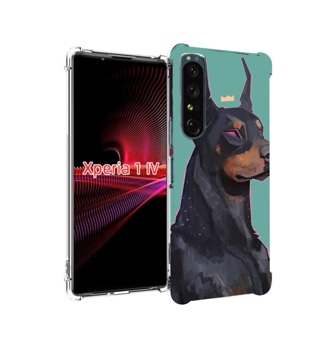 

Чехол накладка MyPads красивый-доберман для Sony Xperia 1 IV, Прозрачный, Tocco