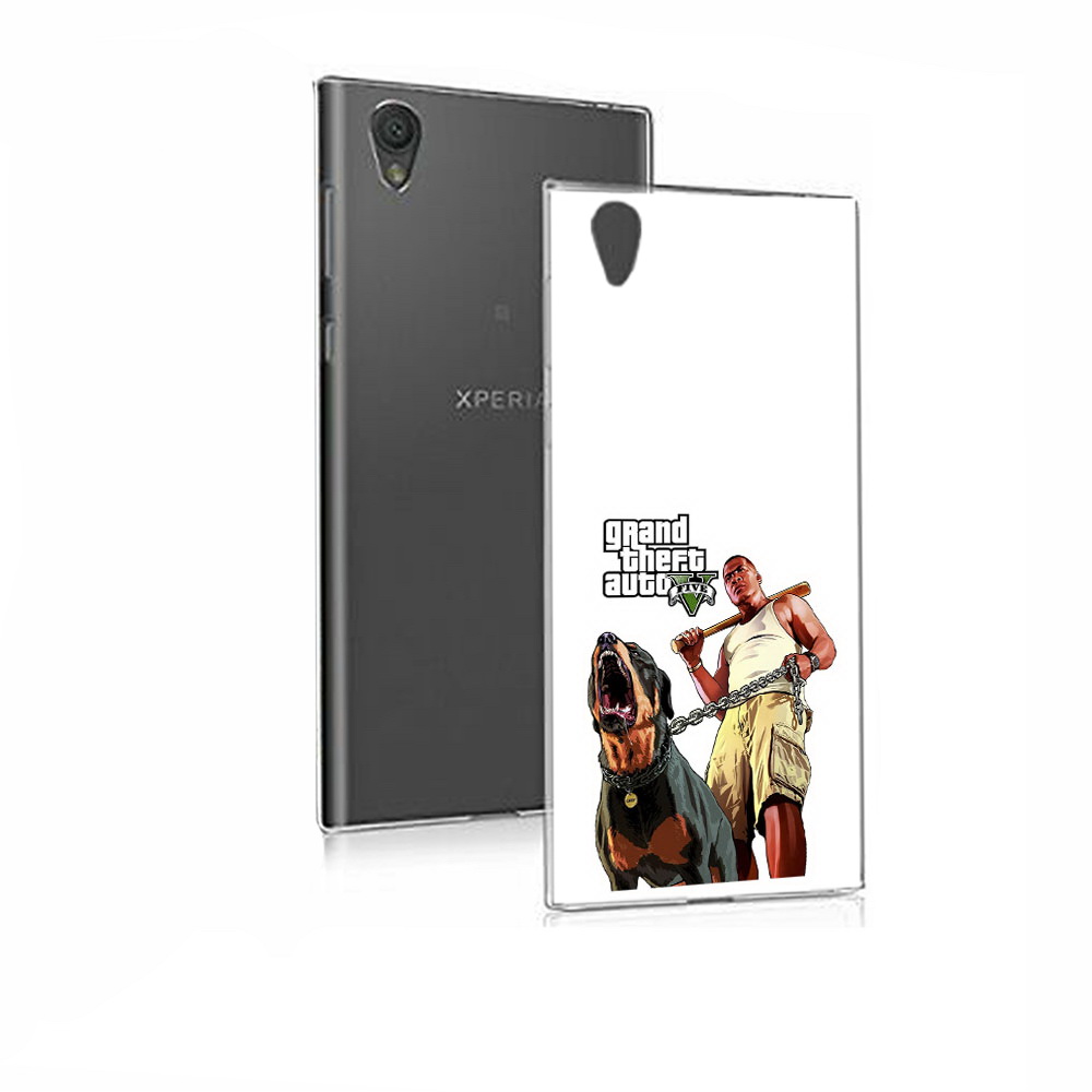 

Чехол MyPads Tocco для Sony Xperia E5 GTA грозная собака (PT50363.248.18), Прозрачный, Tocco