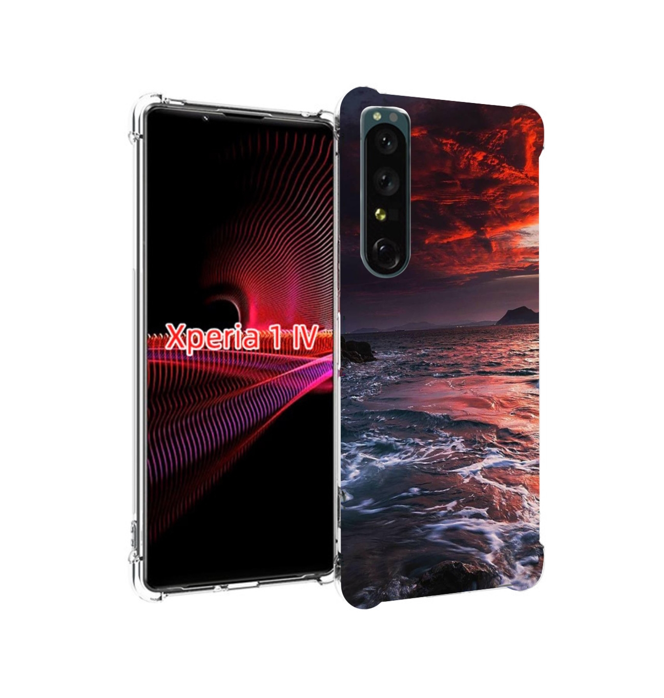 

Чехол накладка MyPads красивый залив для Sony Xperia 1 IV, Прозрачный, Tocco