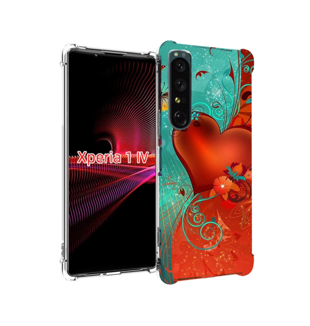 

Чехол накладка MyPads красивые-яркие-сердечки для Sony Xperia 1 IV, Прозрачный, Tocco