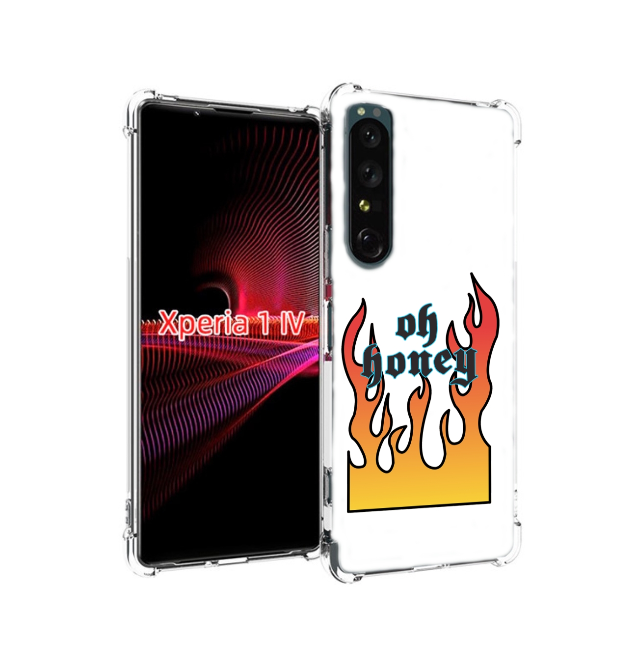 

Чехол накладка MyPads красивое-пламя для Sony Xperia 1 IV, Прозрачный, Tocco