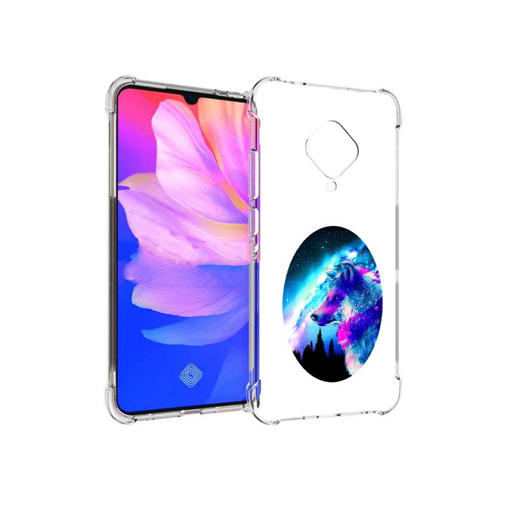 

Чехол MyPads Tocco для Vivo V17 голубой волк (PT147343.378.293), Прозрачный, Tocco