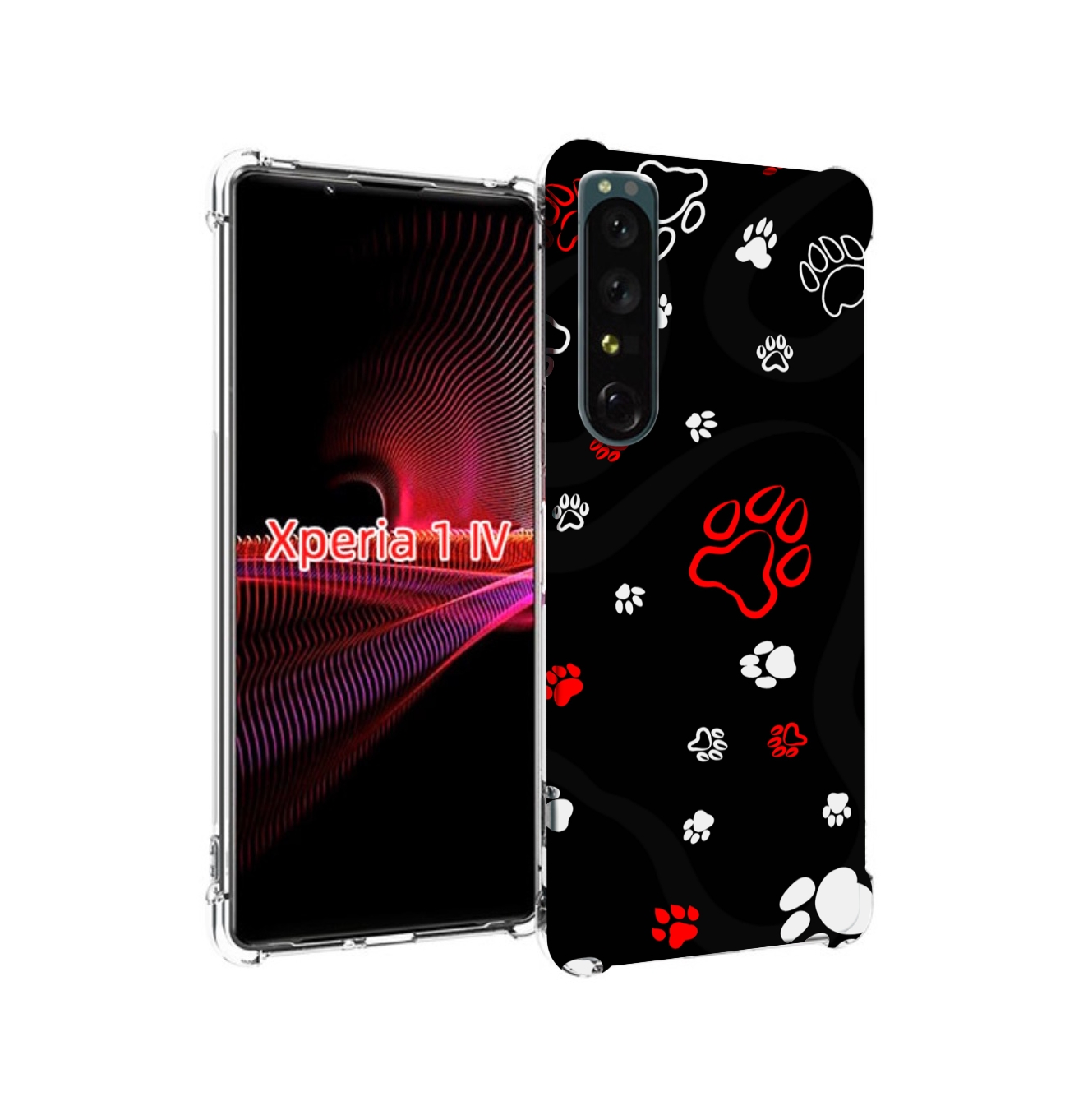 

Чехол накладка MyPads кошачьи-лапки для Sony Xperia 1 IV, Прозрачный, Tocco