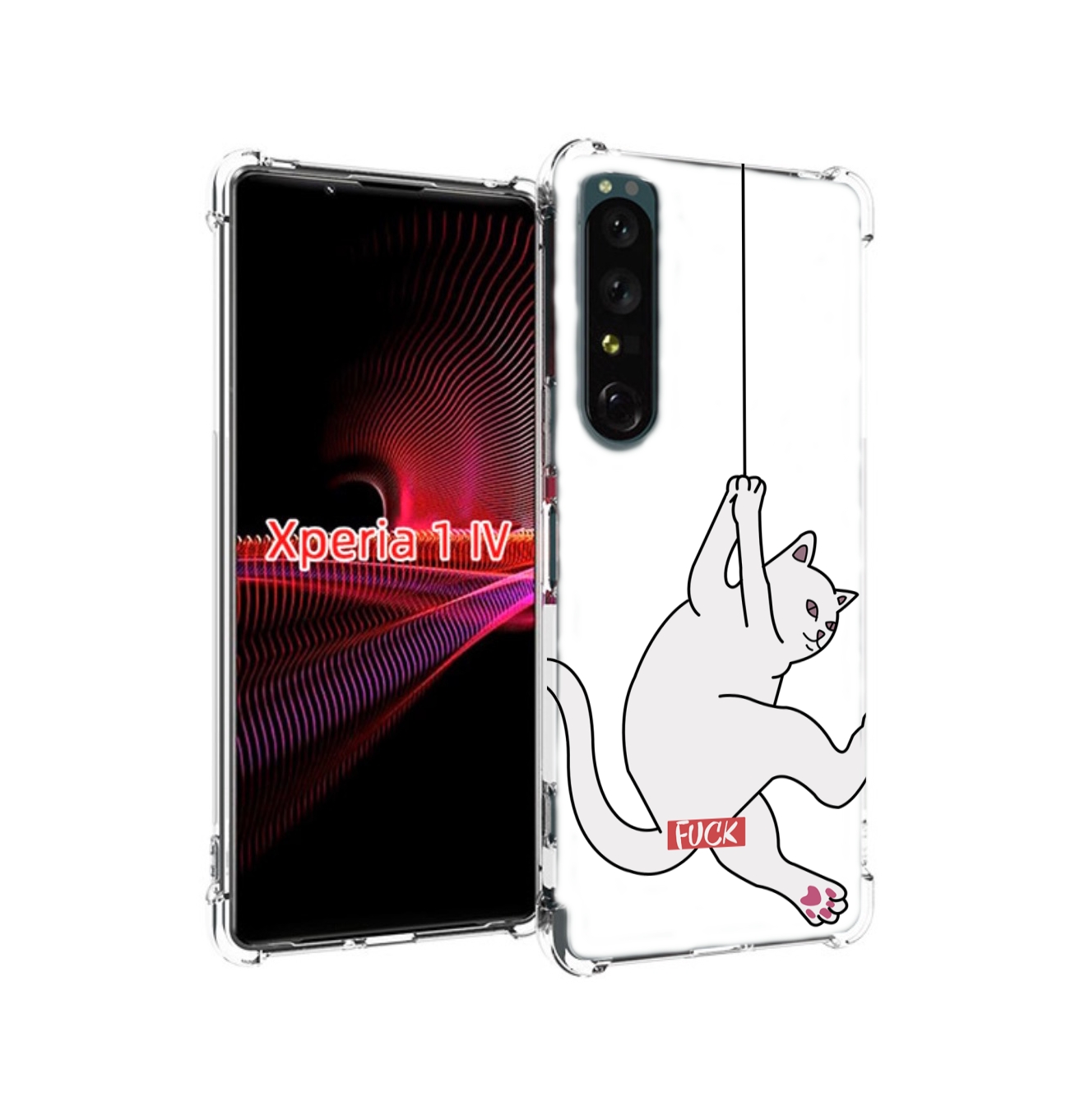 

Чехол накладка MyPads котяра-на-веревке для Sony Xperia 1 IV, Прозрачный, Tocco