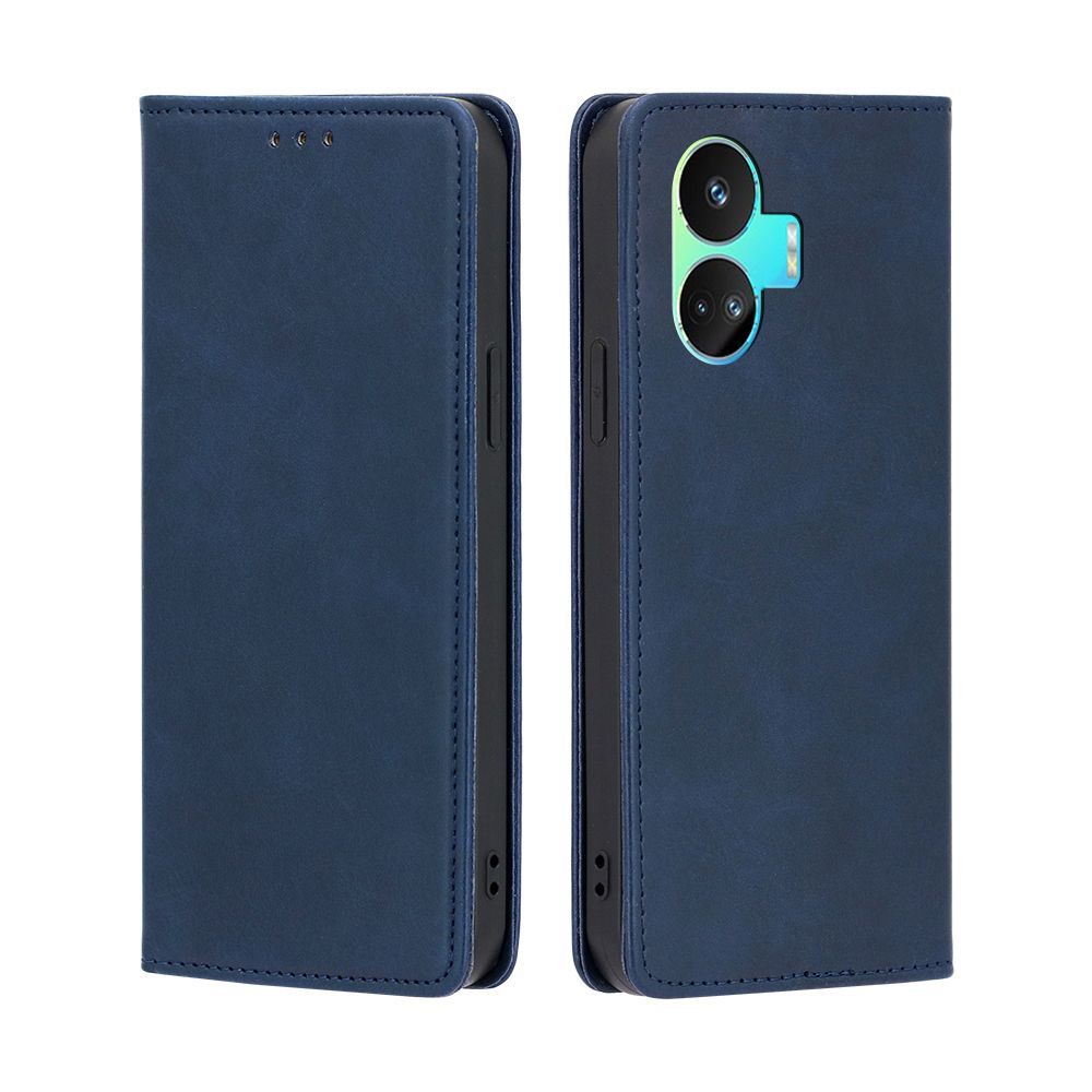 

Чехол-книжка MyPads для Realme GT Neo5 SE / Реалми GT Нео 5 SE,Телячья кожа,закрывающая..., Синий