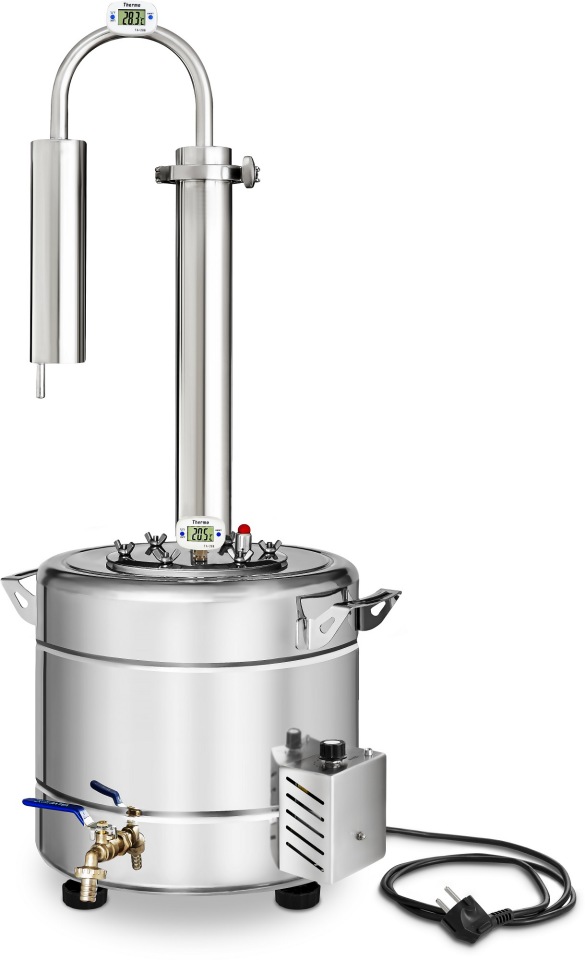 фото Самогонный аппарат дистиллятор спутник 20л, встроенный тэн феникс