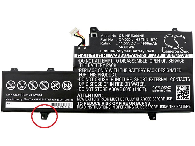 

Аккумулятор для HP EliteBook 1030 G2 X360 863280-855, OM03XL