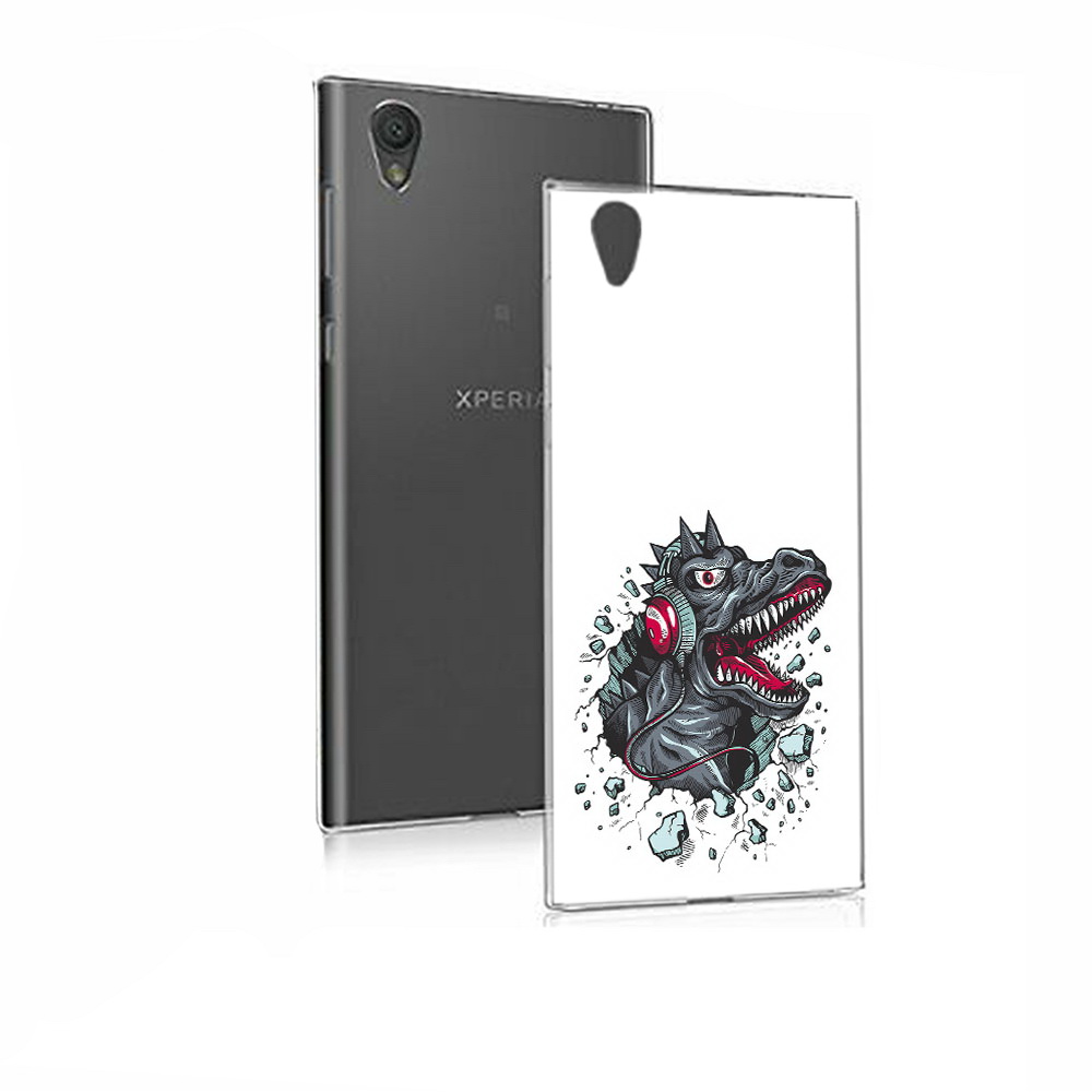 

Чехол MyPads Tocco для Sony Xperia E5 Нарисованный динозавр в наушниках (PT50363.248.124), Прозрачный, Tocco