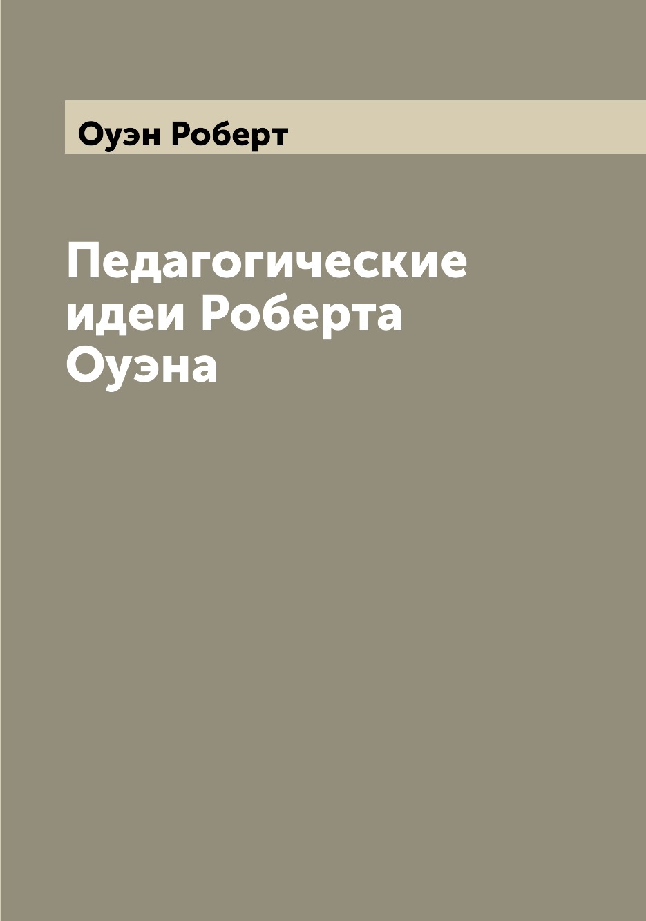 

Педагогические идеи Роберта Оуэна