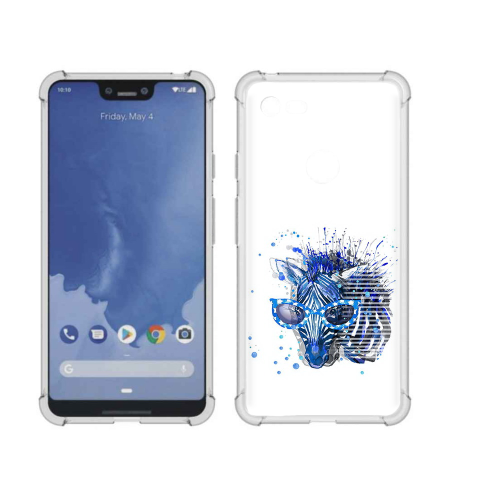 

Чехол MyPads Tocco для Google Pixel 3 XL расплывчатая зебра, Прозрачный, Tocco