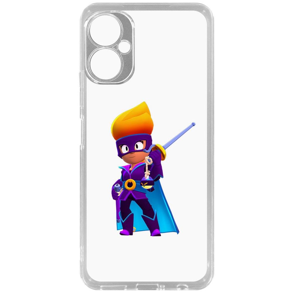 

Чехол-накладка Brawl Stars-Амбер де Ла Вега для Tecno Spark 9 Pro, Прозрачный