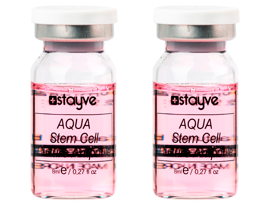 Сыворотка для лица под мезороллер Stayve Aqua Stem Cell 2 шт x 8 мл laquale природный минеральный дезодорант для тела deo aqua 30