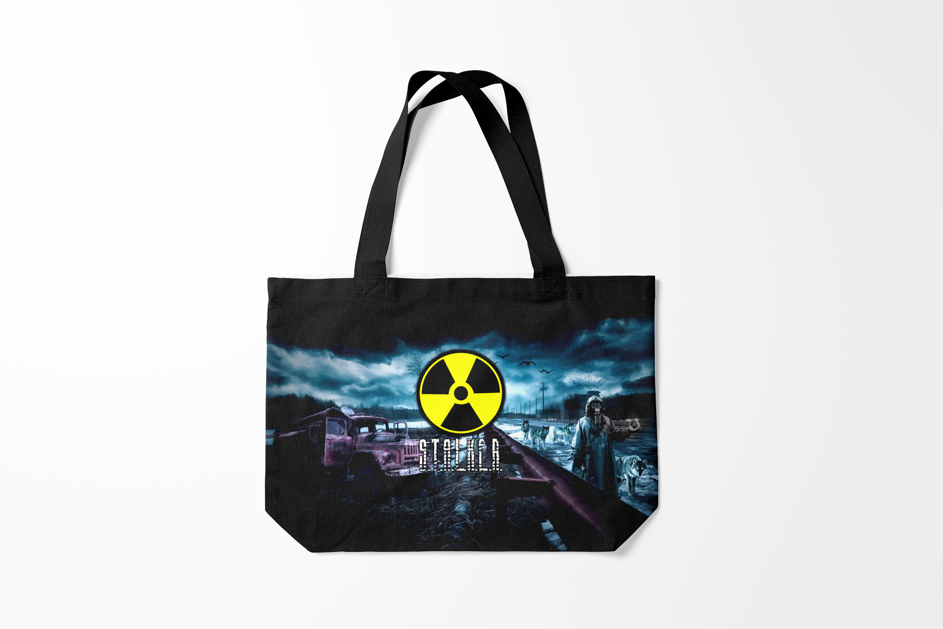 

Сумка шoппер унисекс Burnettie Stalker S.T.A.L.K.E.R., черный, Stalker S.T.A.L.K.E.R.