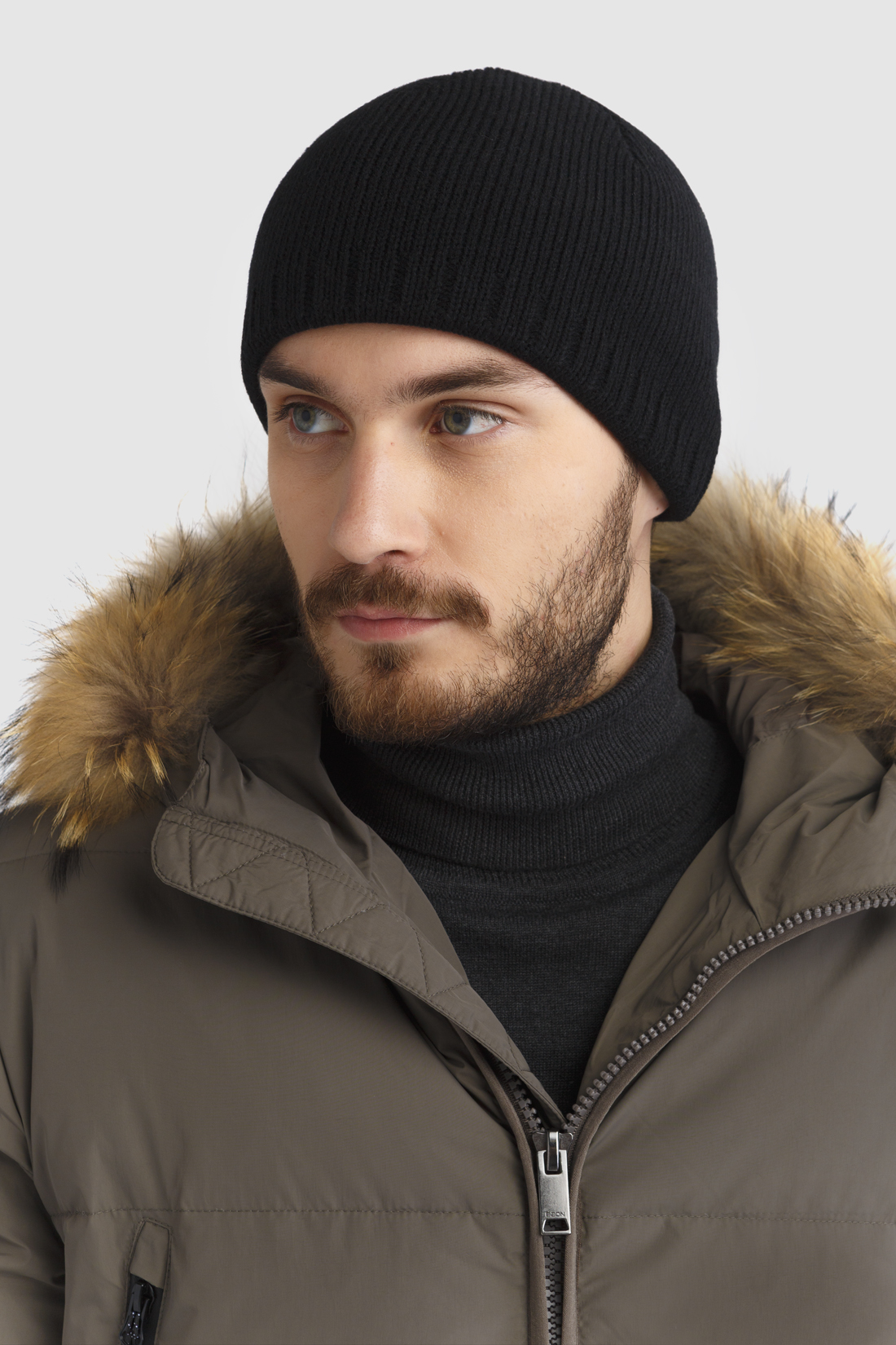 

Шапка бини мужская Baon B840570 black, р, Черный, B840570