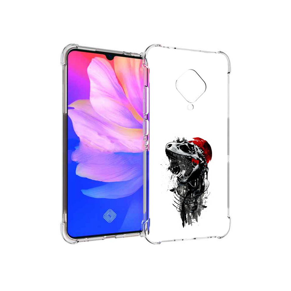 

Чехол MyPads Tocco для Vivo V17 вымерший динозавр (PT147343.378.284), Прозрачный, Tocco
