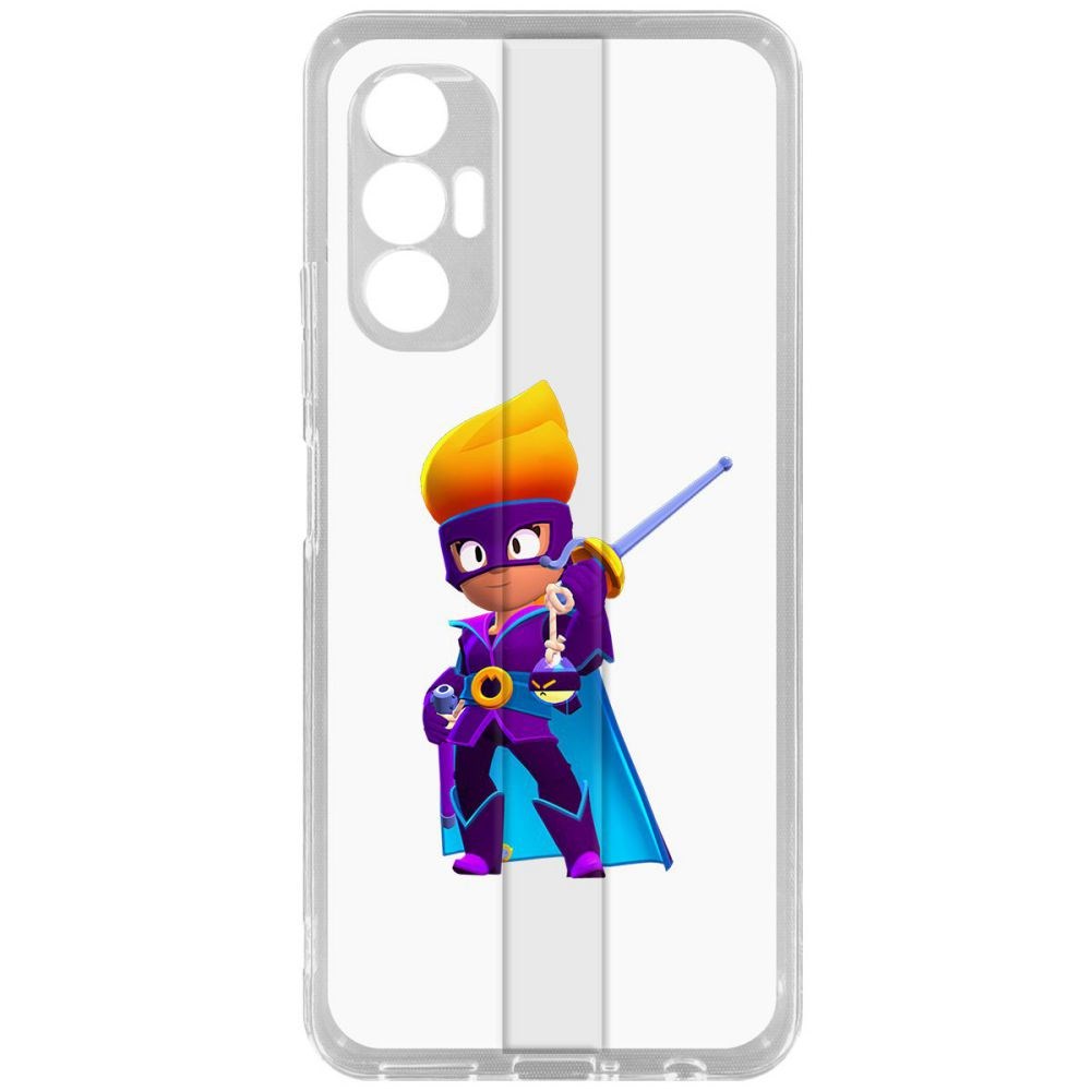 

Чехол-накладка Brawl Stars-Амбер де Ла Вега для Tecno Pova 3, Прозрачный