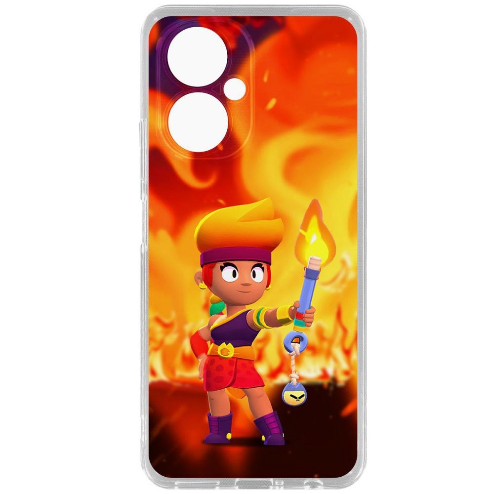 

Чехол-накладка Brawl Stars-Амбер для Tecno Camon 19 Pro, Прозрачный