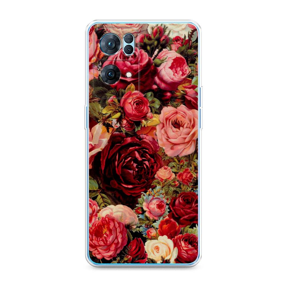 

Чехол Awog на Oppo Reno 7 Pro "Розы винтажные", 258250-8