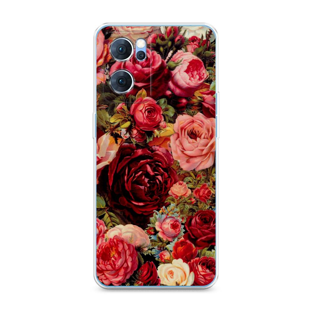 

Чехол Awog на Oppo Reno 7 5G "Розы винтажные", 258150-8