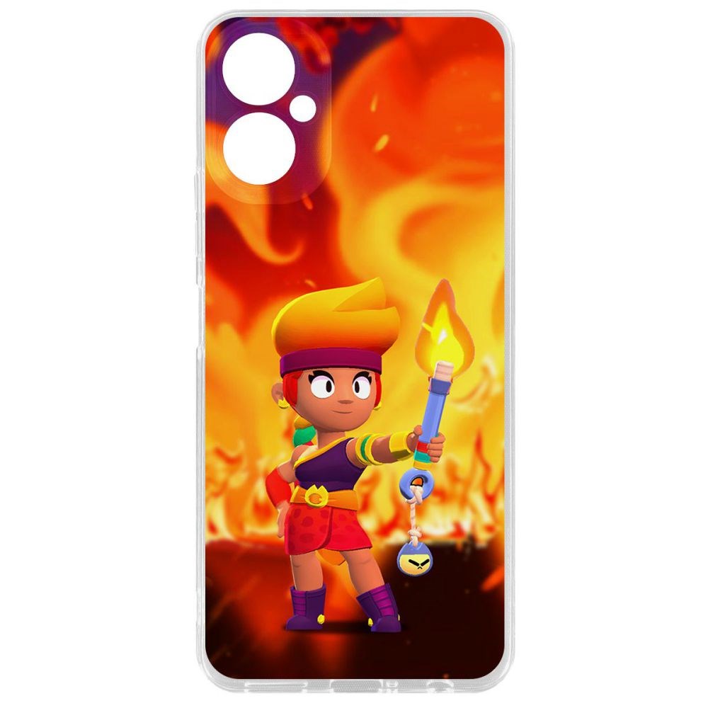 

Чехол-накладка Brawl Stars-Амбер для Tecno Camon 19 Neo, Прозрачный
