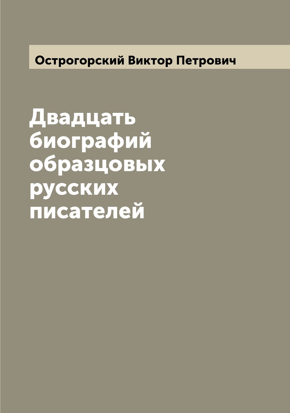 

Книга Двадцать биографий образцовых русских писателей