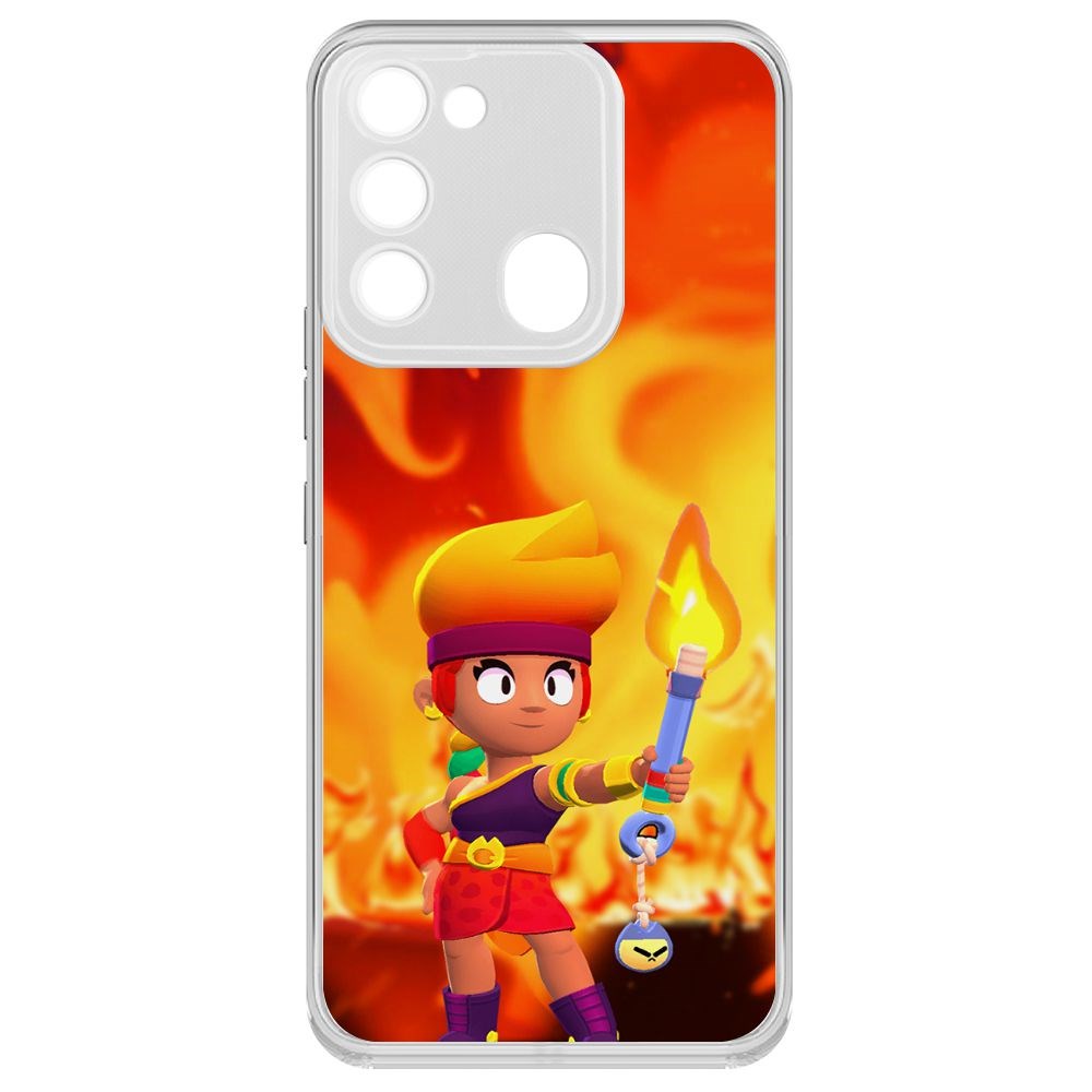 

Чехол-накладка Brawl Stars-Амбер для Tecno Spark Go 2022, Прозрачный