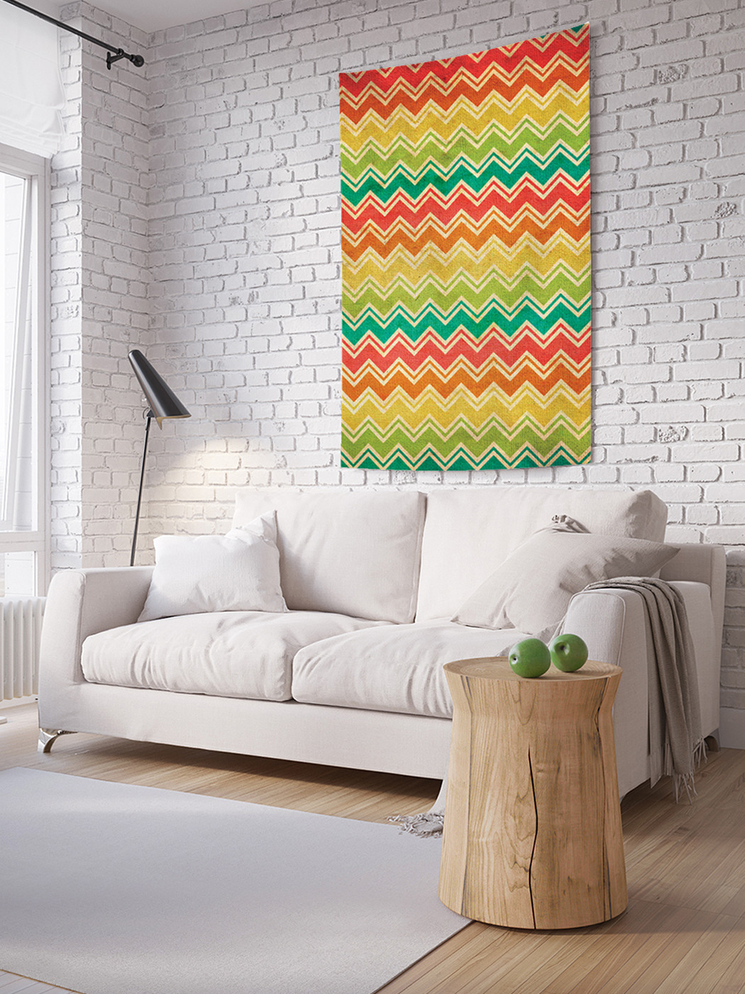 

Вертикальное фотопанно на стену JoyArty Море зигзагов 150x200 см, Море зигзагов