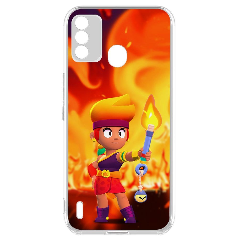

Чехол-накладка Brawl Stars-Амбер для Itel A48, Прозрачный