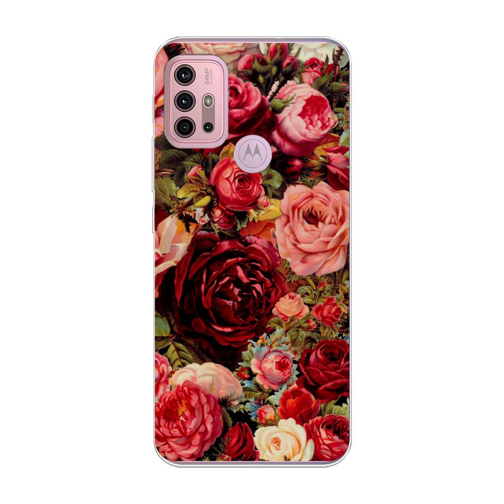

Чехол Awog на Lenovo K13 Note/Motorola Moto G10/G20/G30 "Розы винтажные", 242350-8