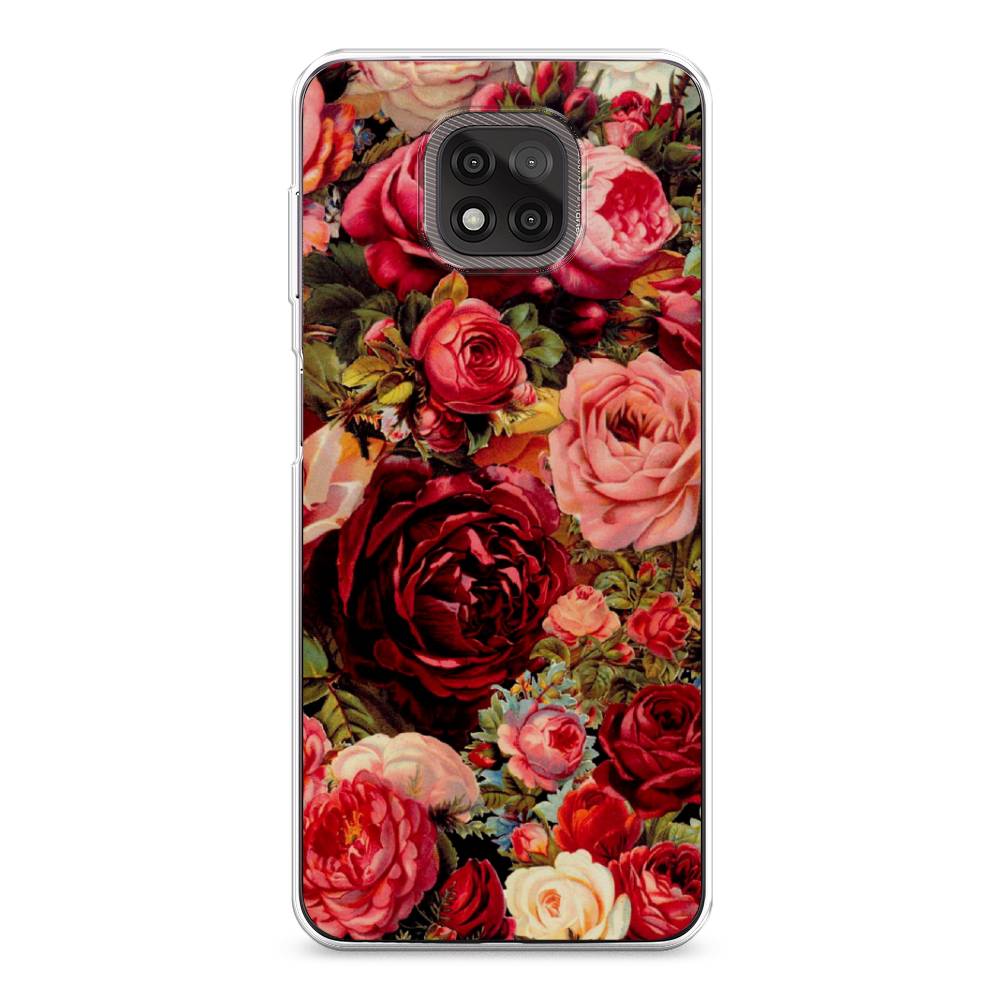 

Чехол Awog на Motorola Moto G Power 2021 "Розы винтажные", 242750-8