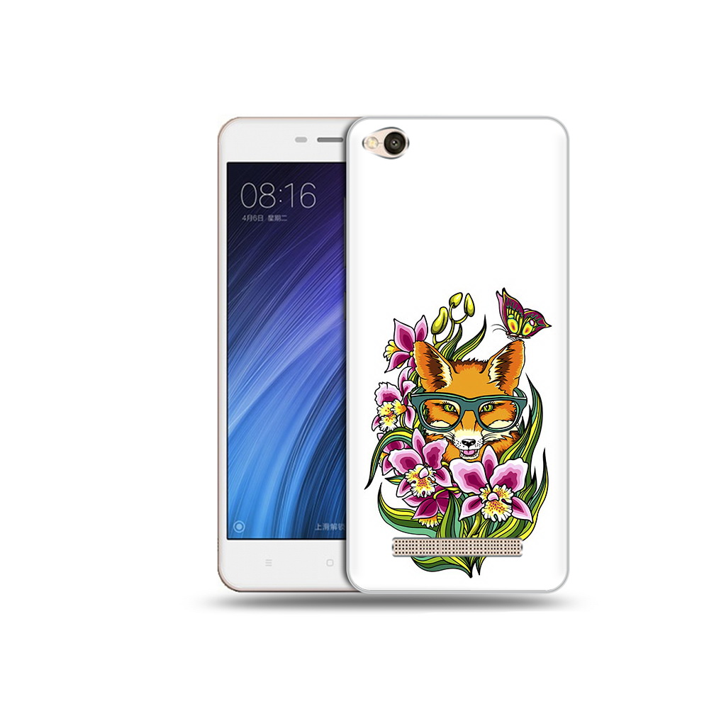 

Чехол MyPads Tocco для Xiaomi Redmi 4A Лиса в цветах (PT46130.318.108), Прозрачный, Tocco
