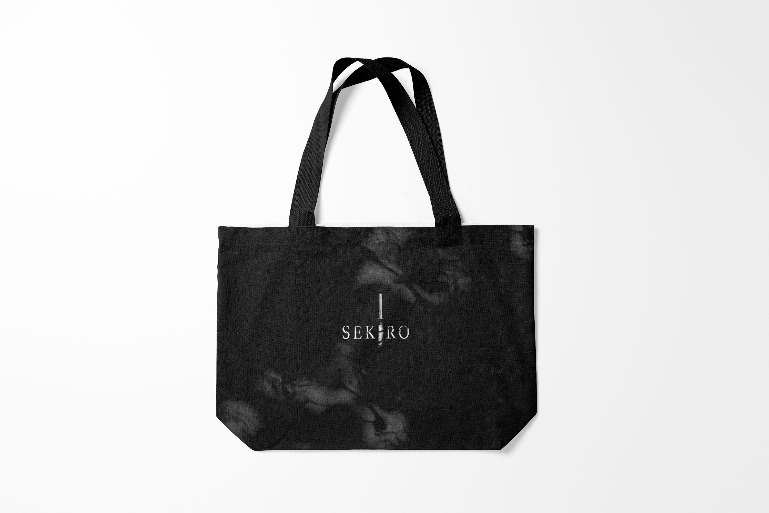 

Сумка шoппер унисекс Burnettie Sekiro shadow die twice Shadows, черный, Sekiro shadow die twice Shadows