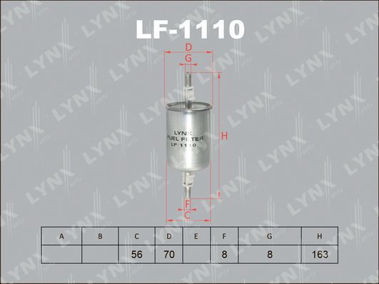 Фильтр топливный LYNXauto LF-1110