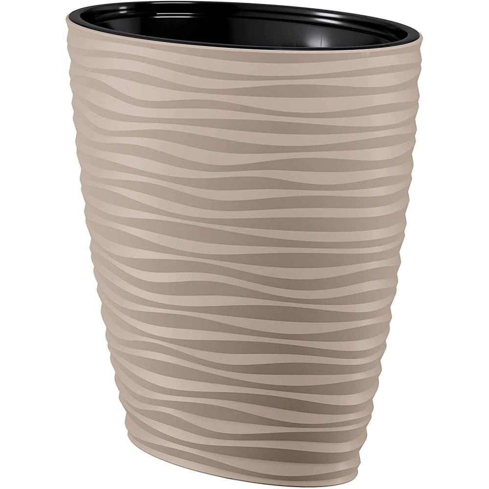 

Цветочное кашпо FormPlastic Sahara elipsa 18504451 85 л коричневый 1 шт., Sahara elipsa