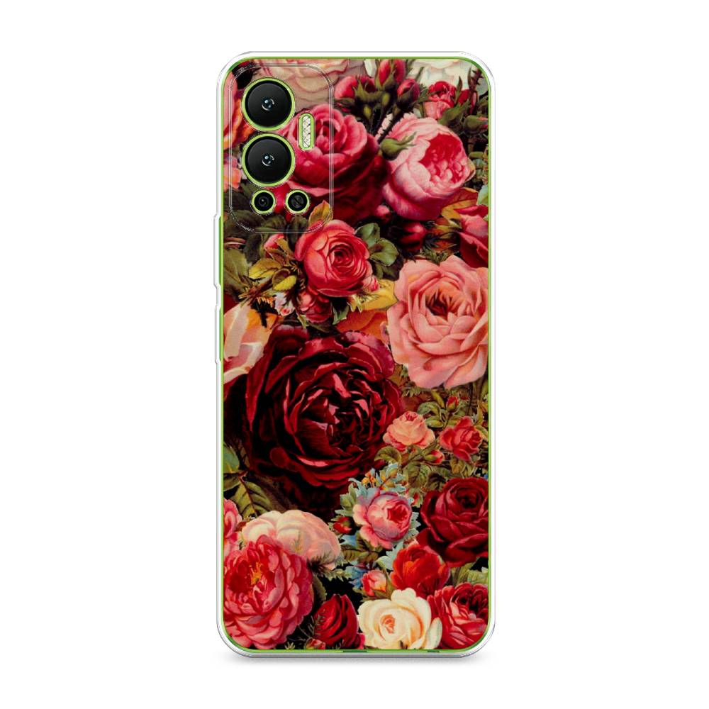 

Чехол Awog на Infinix Hot 12 "Розы винтажные", 3101350-8