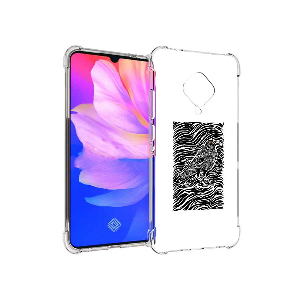 

Чехол MyPads Tocco для Vivo V17 ворон в абстракции (PT147343.378.272), Прозрачный, Tocco