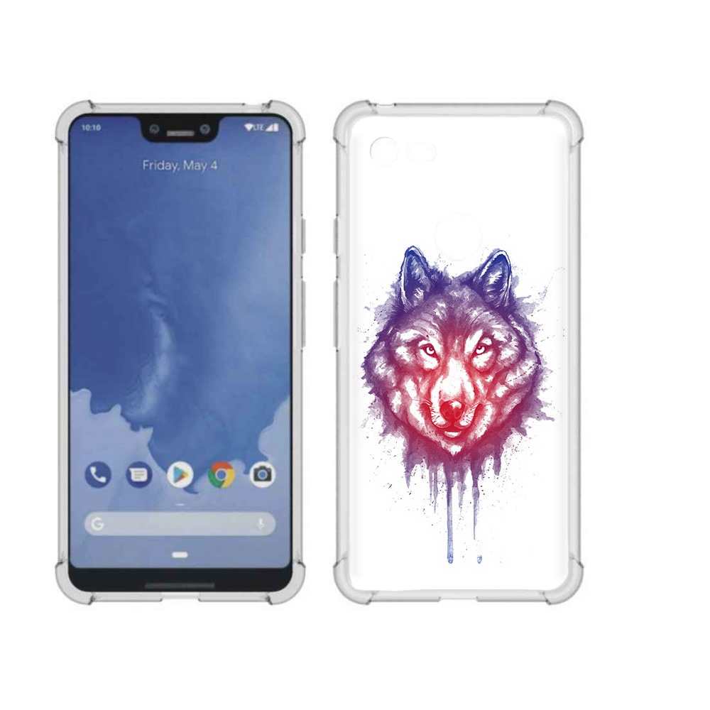 

Чехол MyPads Tocco для Google Pixel 3 XL пушистый волк, Прозрачный, Tocco