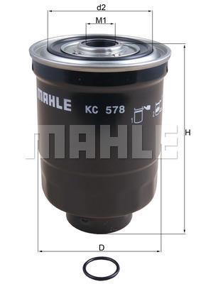 

Фильтр топливный Mahle/Knecht KC578D