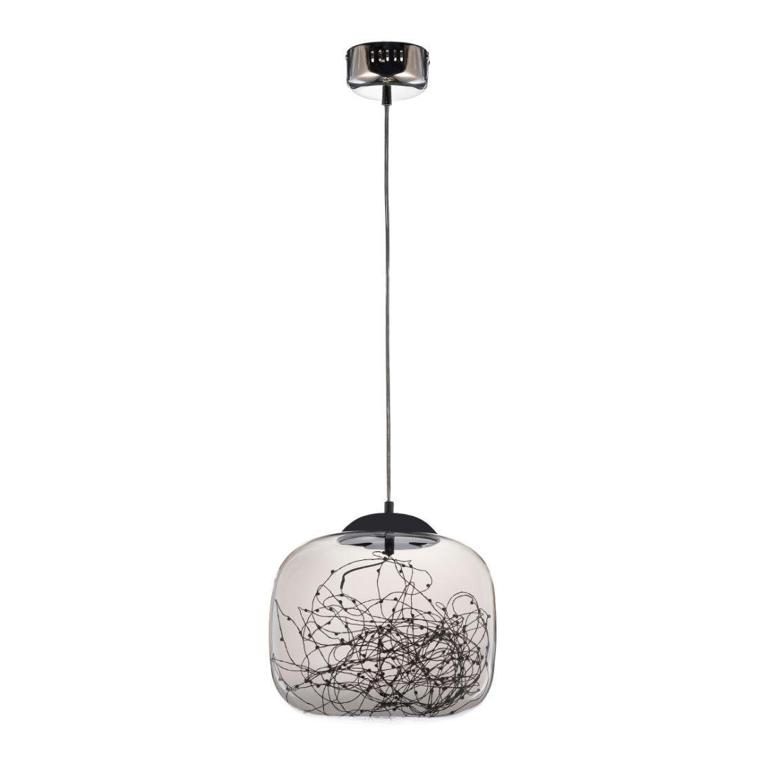 фото Подвесной светодиодный светильник lumina deco daisy ldp 6823-300 chr+gy