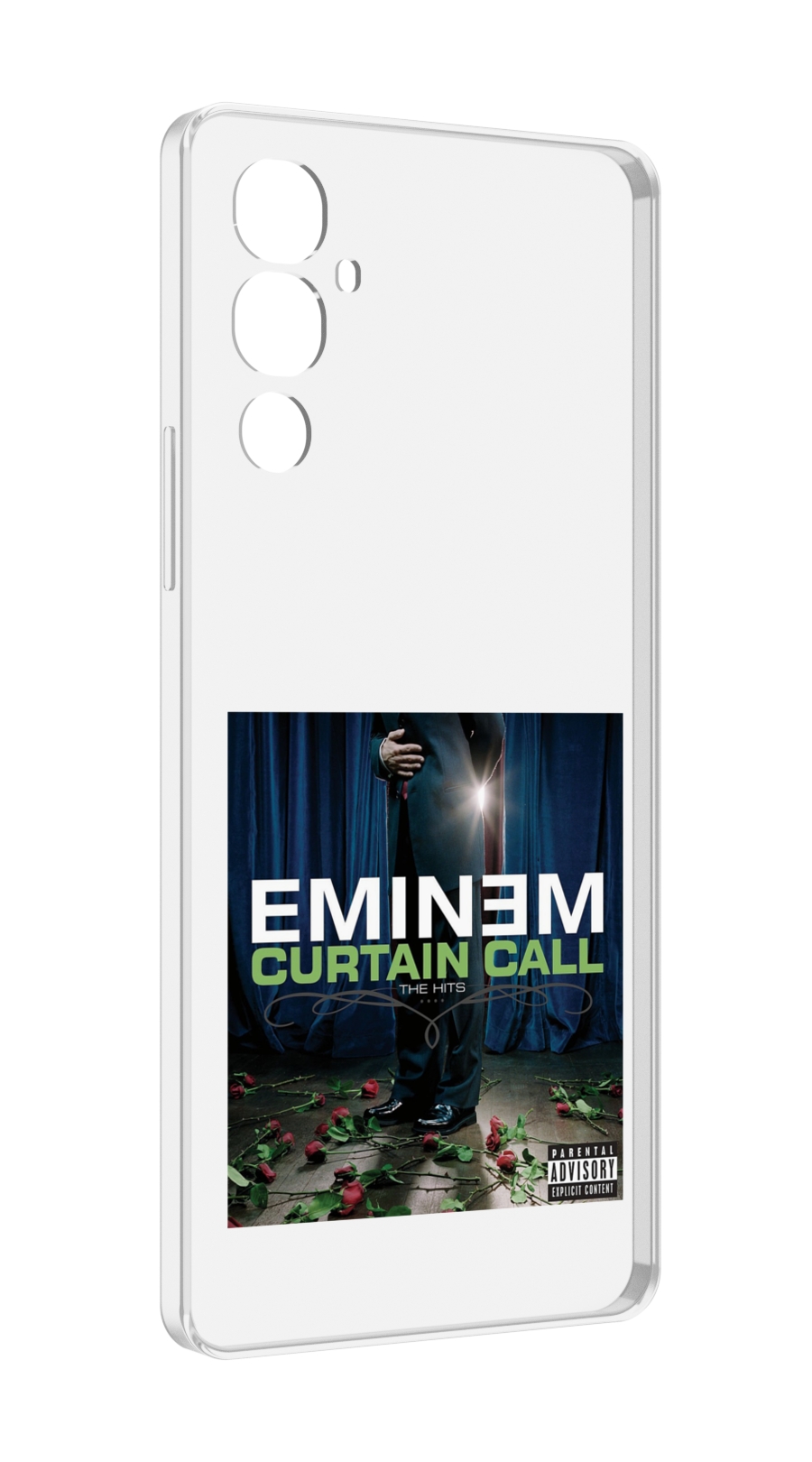 

Чехол MyPads Eminem Curtain Call The hits для Tecno Pova 4, Прозрачный, Tocco