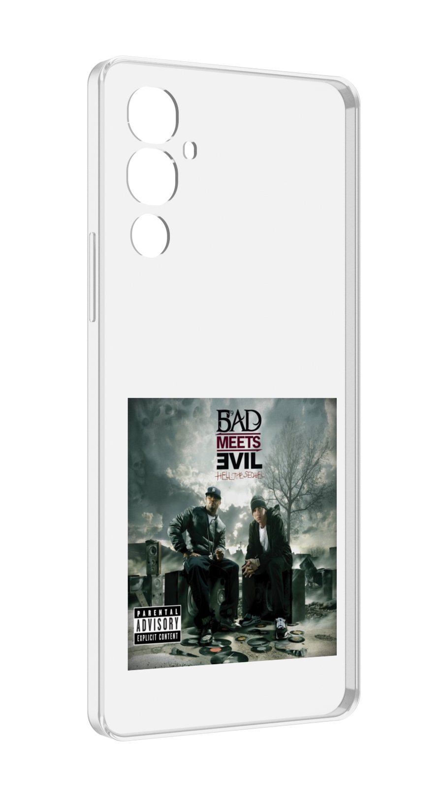 

Чехол MyPads Eminem Bad Meets Evil - Hell The Sequel для Tecno Pova 4, Прозрачный, Tocco