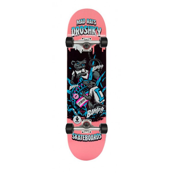 Скейтборд в сборе Droshky Mad Rats Pink 8x31.75