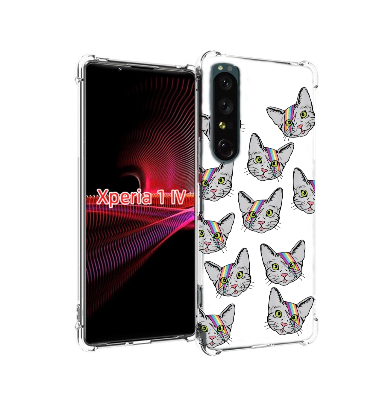 

Чехол накладка MyPads кот-с-молнией-на-лбу для Sony Xperia 1 IV, Прозрачный, Tocco
